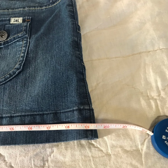 LEI mini jean denim skirt size 9 western - Picture 3 of 9